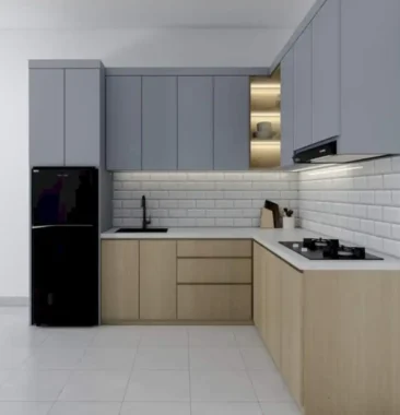 Kitchen Set Aluminium Pembuatan dan Perakitan Kitchen Set Dengan Berbagai Model Sesuai Keinginan Konsumen
